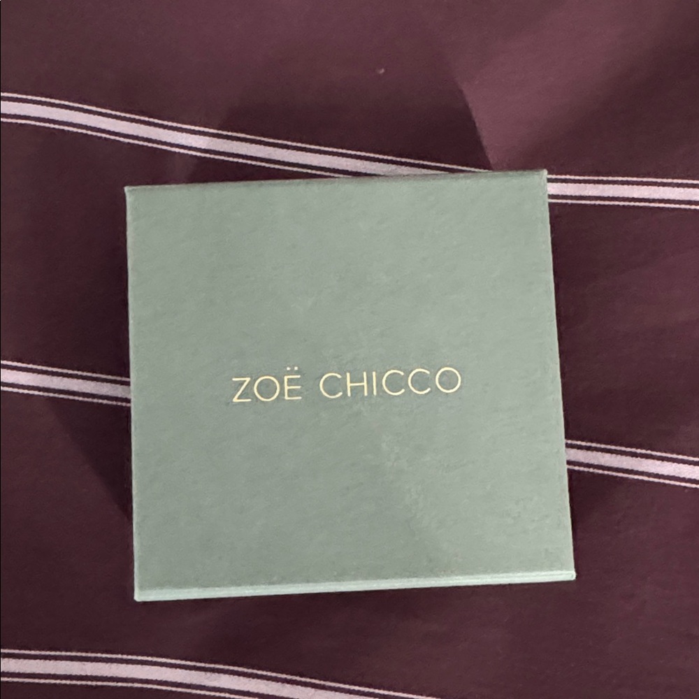 Zoe Chicco Gold Diamond Threader Drop Earrings - Picture 5 of 5